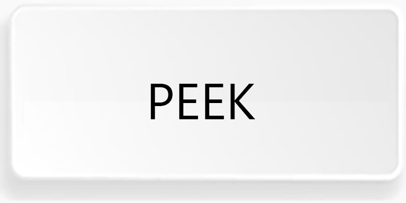 PEEK Plastics & Seals PEEK Plastics & Seals